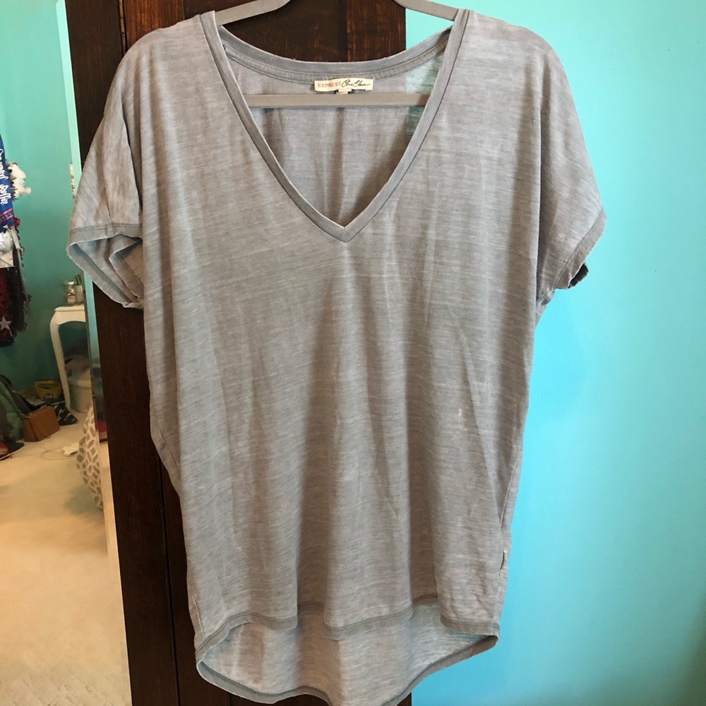 Express V-neck short sleeve top